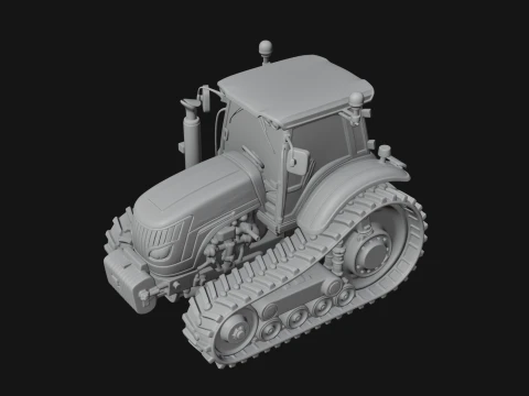 Farm Tractor Model Design 2 - 3D Print Model 3D Print Model
