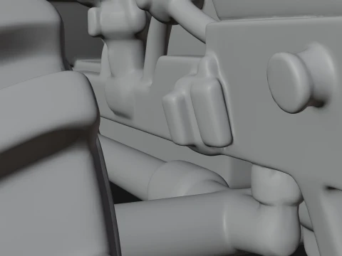 Farm Tractor Model Design 2 - 3D Print Model 3D Print Model