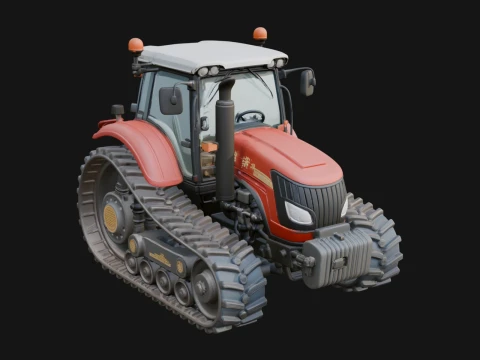 Farm Tractor Model Design 2 - 3D Print Model Modelo de Impressão 3D