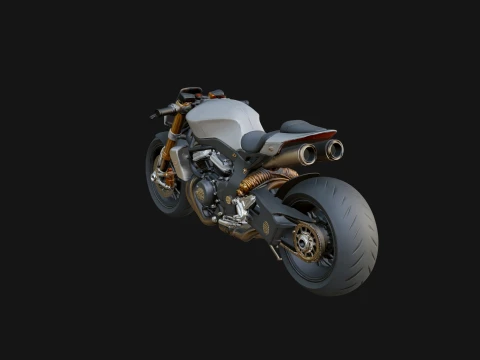 Sport Motorcycle Model Design 2 - 3D Print Model 3D Принт Модель