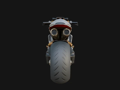 Sport Motorcycle Model Design 2 - 3D Print Model 3D Print Model