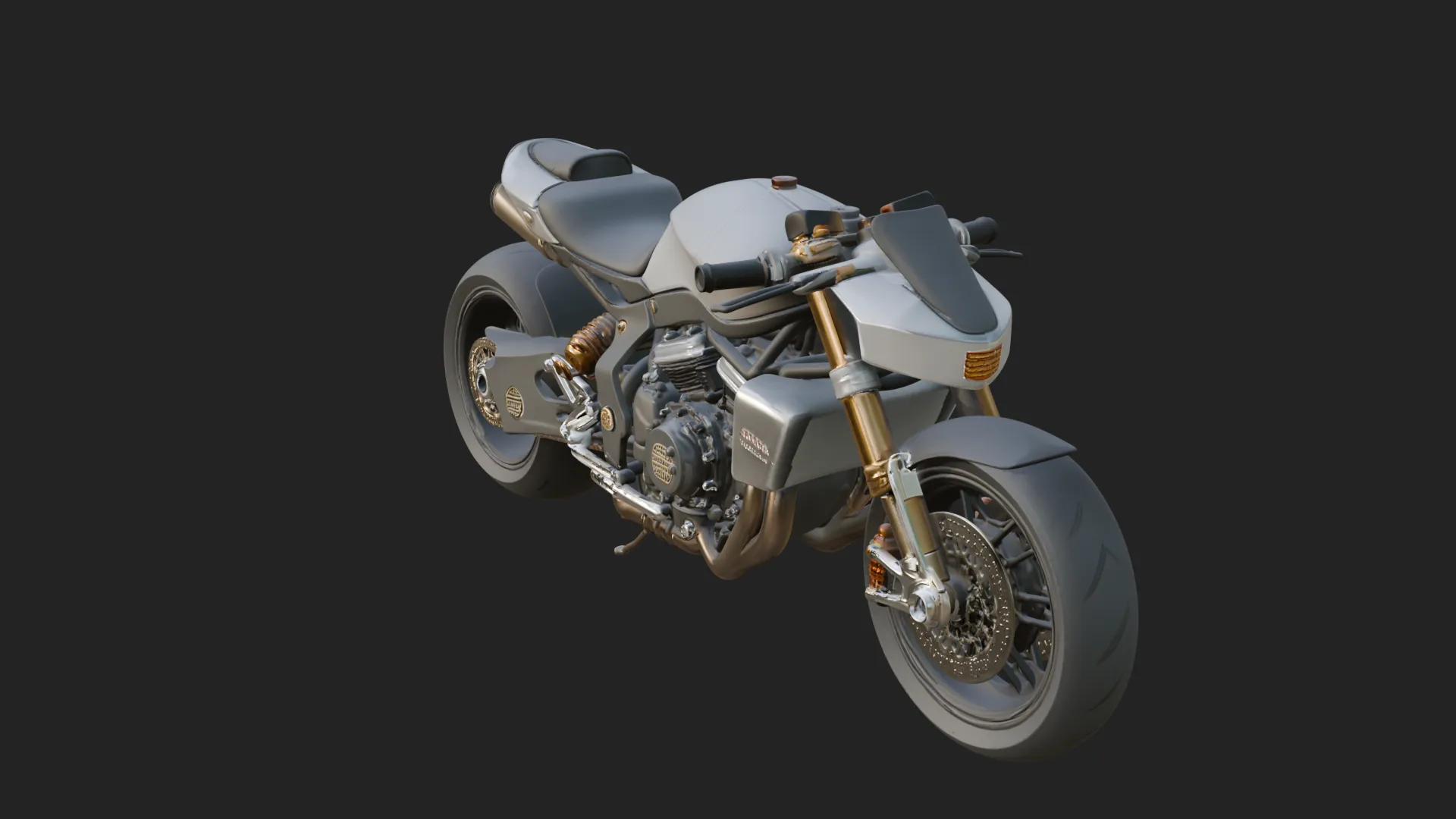 Sport Motorcycle Model Design 2 - 3D Print Model 3D Print Model .c4d .max .obj .3ds .fbx .stl .blend 