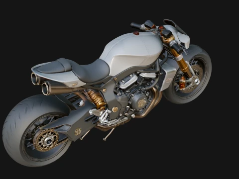 Sport Motorcycle Model Design 2 - 3D Print Model 3D Print Model