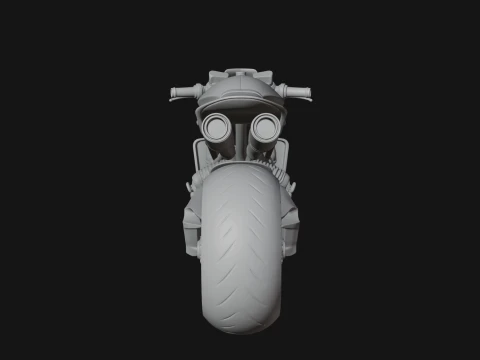 Sport Motorcycle Model Design 2 - 3D Print Model 3D Print Model