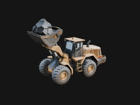 Wheel Loader Model Design 1 - 3D Print Model 3D Принт Модель