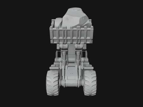 Wheel Loader Model Design 1 - 3D Print Model 3D Print Model