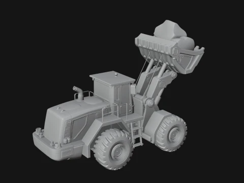 Wheel Loader Model Design 1 - 3D Print Model 3D Print Model