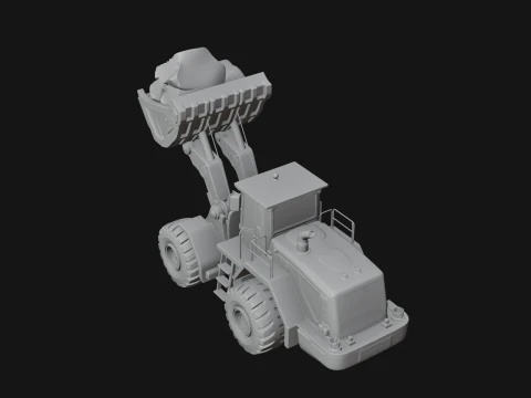 Wheel Loader Model Design 1 - 3D Print Model 3D Print Model