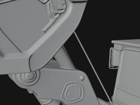 Wheel Loader Model Design 1 - 3D Print Model 3D Print Model