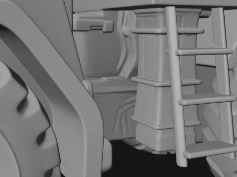 Wheel Loader Model Design 1 - 3D Print Model 3D Print Model