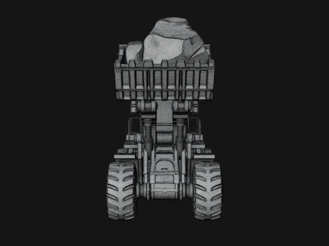 Wheel Loader Model Design 1 - 3D Print Model 3D Print Model