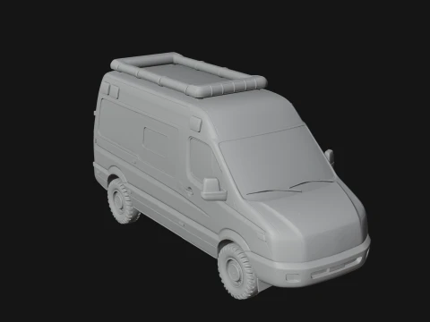 Ambulance Van Model Design 3 - 3D Print Model 3D Print Model