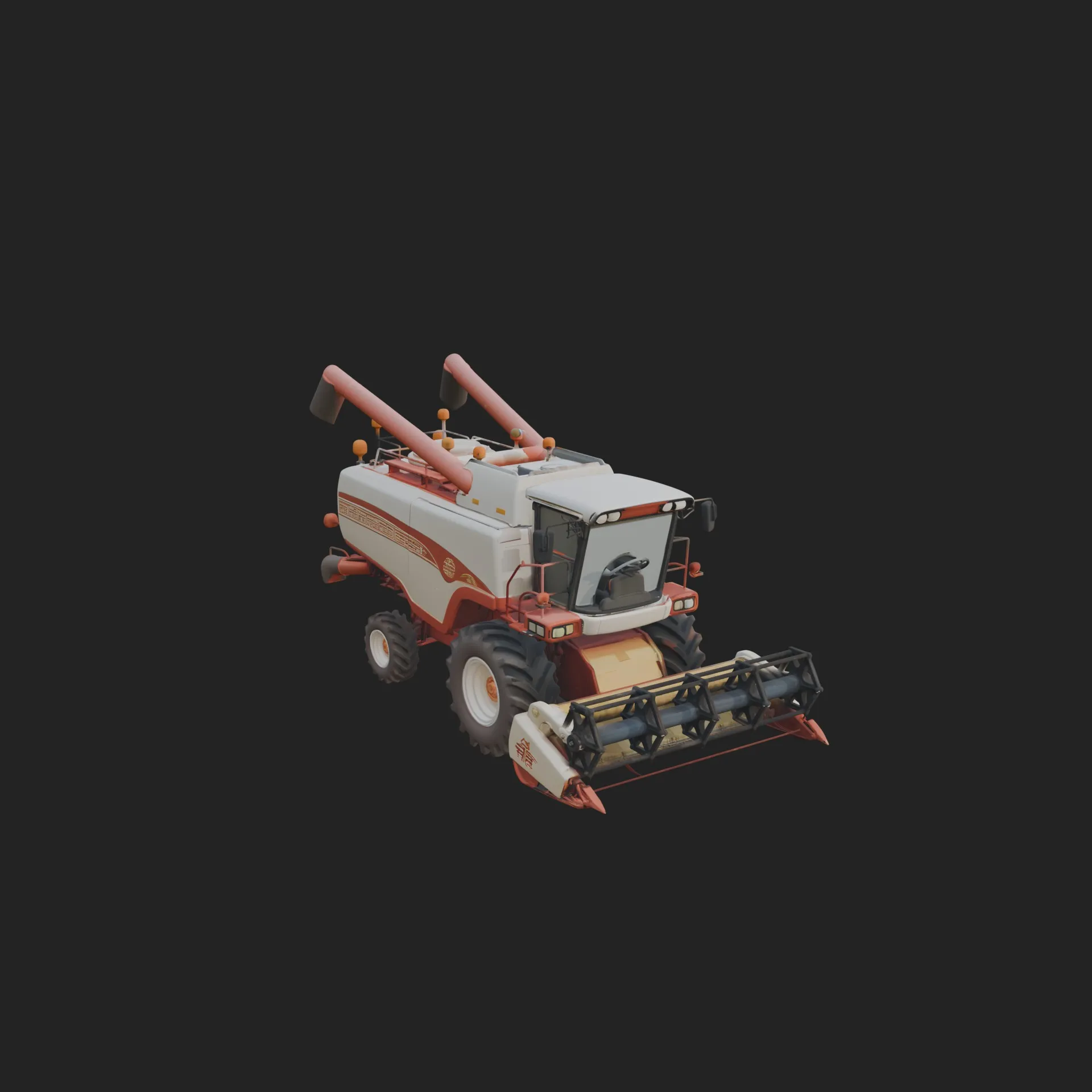 Combine Harvester Model Design 3 - 3D Print Model 3D Print Model .c4d .max .obj .3ds .fbx .stl .blend 