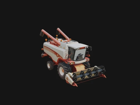 Combine Harvester Model Design 3 - 3D Print Model 3D Принт Модель