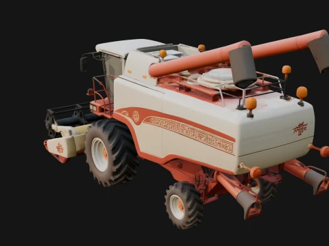 Combine Harvester Model Design 3 - 3D Print Model 3D Print Model