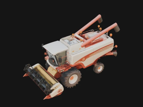 Combine Harvester Model Design 3 - 3D Print Model 3D Print Model