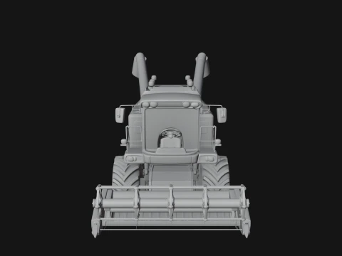 Combine Harvester Model Design 3 - 3D Print Model 3D Print Model