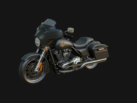Cruiser Motorcycle Model Design 2 - 3D Print Model 3D Принт Модель