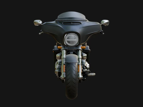 Cruiser Motorcycle Model Design 2 - 3D Print Model 3D Print Model