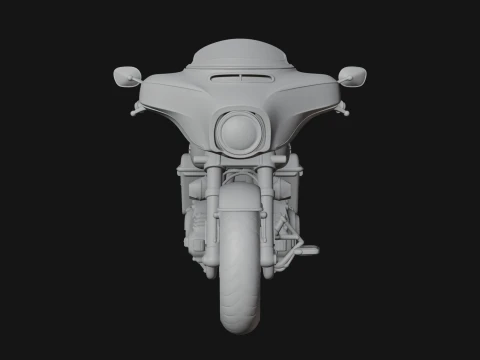 Cruiser Motorcycle Model Design 2 - 3D Print Model 3D Print Model