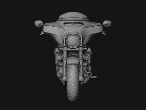 Cruiser Motorcycle Model Design 2 - 3D Print Model 3D Print Model