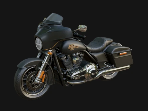 Cruiser Motorcycle Model Design 2 - 3D Print Model 3D Print Model