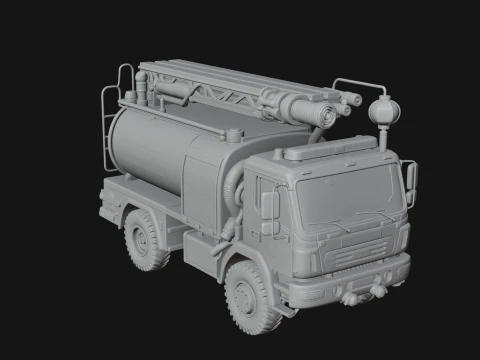 Fire Engine Model Design 3 - 3D Print Model 3D Print Model