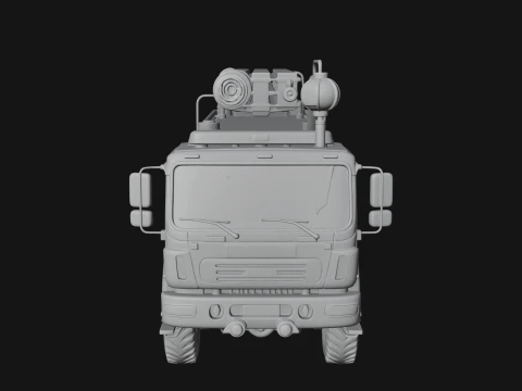Fire Engine Model Design 3 - 3D Print Model 3D Print Model
