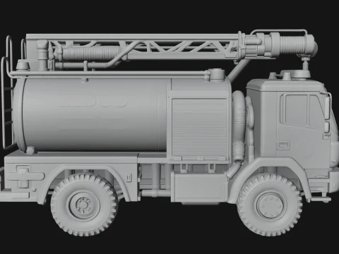 Fire Engine Model Design 3 - 3D Print Model 3D Print Model