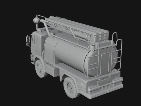 Fire Engine Model Design 3 - 3D Print Model 3D Print Model