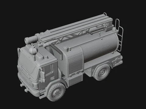 Fire Engine Model Design 3 - 3D Print Model 3D Print Model