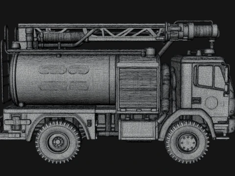 Fire Engine Model Design 3 - 3D Print Model 3D Print Model