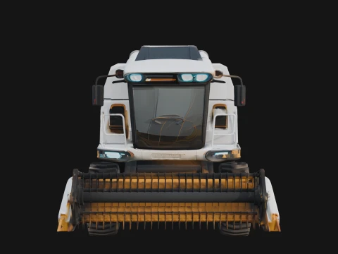 Combine Harvester Model Design 4 - 3D Print Model 3D Print Model