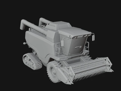 Combine Harvester Model Design 4 - 3D Print Model 3D Print Model