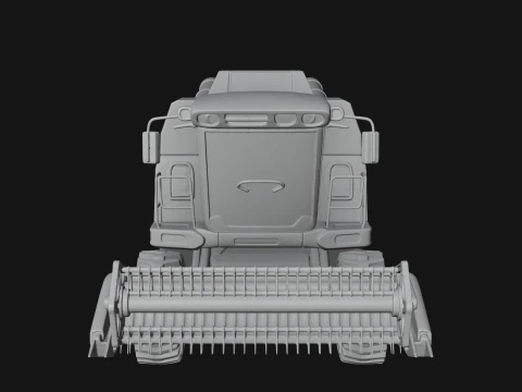 Combine Harvester Model Design 4 - 3D Print Model 3D Print Model