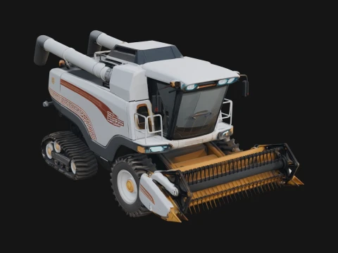 Combine Harvester Model Design 4 - 3D Print Model 3D Print Model