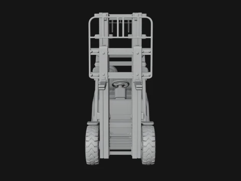 Forklift Truck Model Design 1 - 3D Print Model 3D Print Model