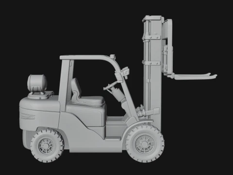 Forklift Truck Model Design 1 - 3D Print Model 3D Print Model