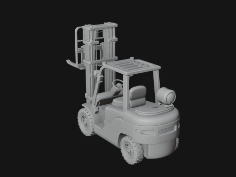 Forklift Truck Model Design 1 - 3D Print Model 3D Print Model