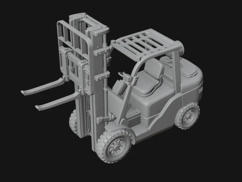Forklift Truck Model Design 1 - 3D Print Model 3D Print Model