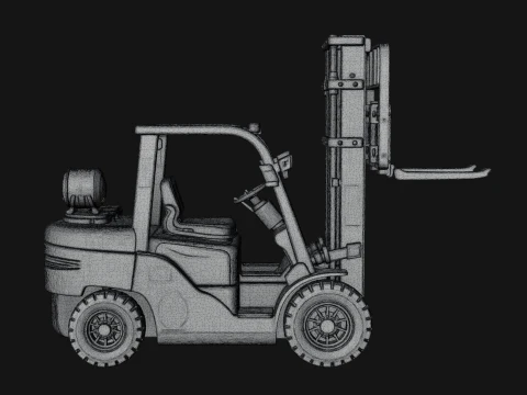 Forklift Truck Model Design 1 - 3D Print Model 3D Print Model