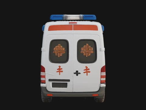 Ambulance Van Model Design 4 - 3D Print Model 3D Print Model