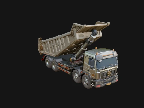 Dump Truck Model Design 16 - 3D Print Model 3D Принт Модель