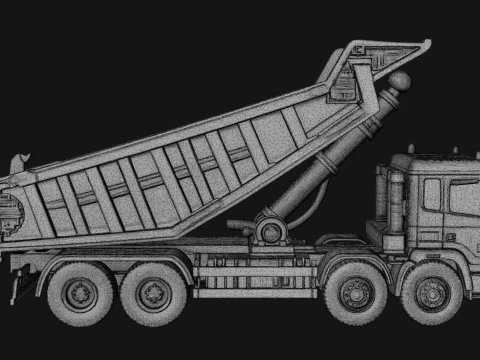 Dump Truck Model Design 16 - 3D Print Model 3D Print Model