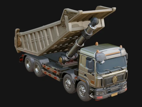 Dump Truck Model Design 16 - 3D Print Model 3D Принт Модель