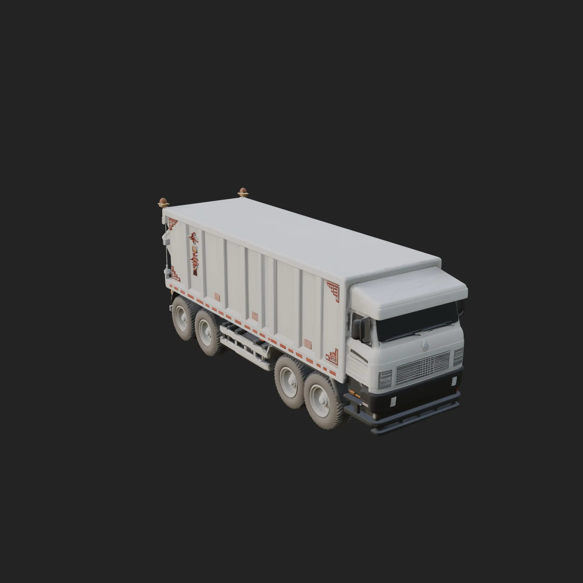 Dump Truck Model Design 17 - 3D Print Model 3D Print Model .c4d .max .obj .3ds .fbx .stl .blend 