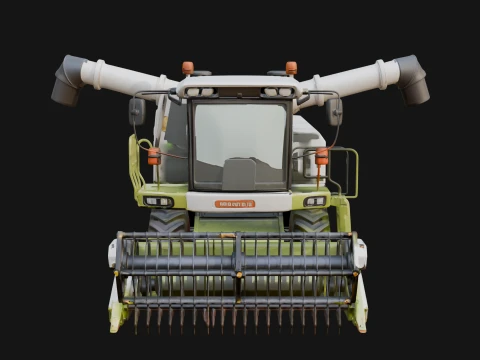 Combine Harvester Model Design 5 - 3D Print Model 3D Print Model