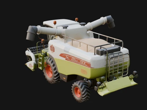 Combine Harvester Model Design 5 - 3D Print Model 3D Print Model