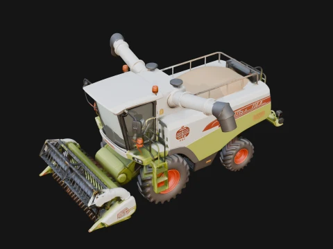 Combine Harvester Model Design 5 - 3D Print Model 3D Print Model