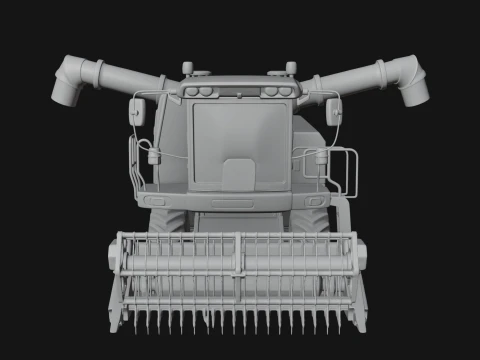 Combine Harvester Model Design 5 - 3D Print Model 3D Print Model